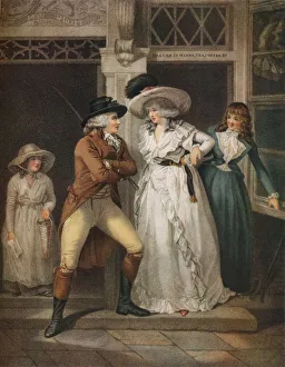 The Tavern Door, Laetitia Deserted by her Seducer is Thrown on the Town, 1789. Artist: John Raphael Smith