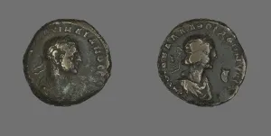 Tetradrachm (Coin) Portraying Emperor Aurelian, 270. Creator: Unknown Tetradrachm (Coin) Portraying Emperor Aurelian, 270. Creator: Unknown