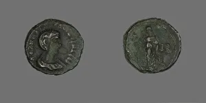 Tetradrachm (Coin) Portraying Empress Salonina, about 265. Creator: Unknown Tetradrachm (Coin) Portraying Empress Salonina, about 265. Creator: Unknown
