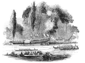 Thames Grand Regatta, 1844. Creator: Unknown Thames Grand Regatta, 1844. Creator: Unknown