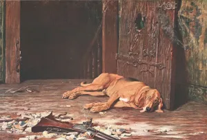 The Last of the Garrison Colour Print, c1902