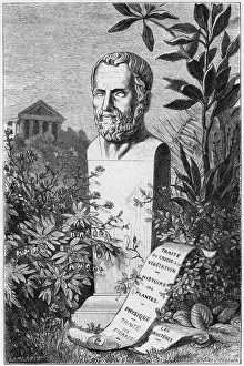 Theophrastus, Ancient Greek philosopher and scientist, 1866 Theophrastus, Ancient Greek philosopher and scientist, 1866