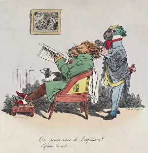 Anthropomorphism Gallery: What do you think of the expedition? from Metamorphoses of the Day, 1829