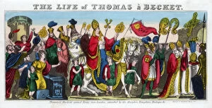 Images Dated 20th December 2006: Thomas a Beckets grand Entry into London.... 12th century, (19th century)