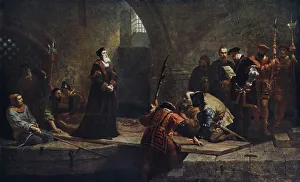 Thomas Cranmer at the Traitors Gate, 1553 (1926).Artist: Frederick Goodall Thomas Cranmer at the Traitors Gate, 1553 (1926).Artist: Frederick Goodall