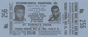 Ticket for boxing match between Muhammad Ali and Sonny Liston, 1965. Creator: Unknown Ticket for boxing match between Muhammad Ali and Sonny Liston, 1965. Creator: Unknown