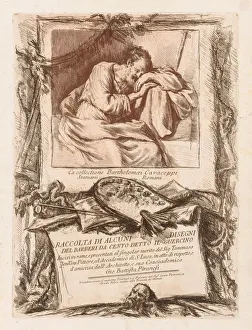 Title Page of Raccolta di alcuni disegni del Barberi da Cento Ietto il Gerucino, 1764 Title Page of Raccolta di alcuni disegni del Barberi da Cento Ietto il Gerucino, 1764