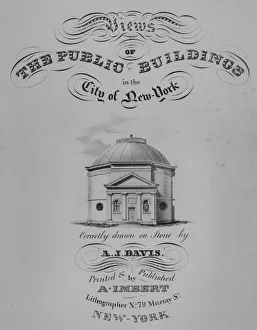 Title page: Views of the Public Buildings in the City of New York (Rotunda, Corner of Ch Title page: Views of the Public Buildings in the City of New York (Rotunda, Corner of Ch
