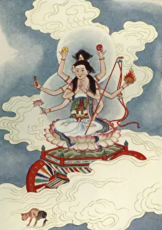 Tou Mu, Goddess of the North Star, 1922. Creator: Unknown Tou Mu, Goddess of the North Star, 1922. Creator: Unknown