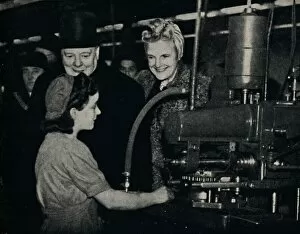 Images Dated 11th January 2019: Tour of Inspection in an Arms Factory, 1940s, (1945). Creator: Unknown