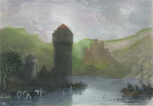 Tower of Niederlahnstein, 19th cenrury. Artist: Edward Goodall Tower of Niederlahnstein, 19th cenrury. Artist: Edward Goodall