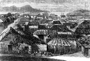 Town and bay of Puerto Plata, Santo Domingo, 1873. Artist: Unknown Town and bay of Puerto Plata, Santo Domingo, 1873. Artist: Unknown