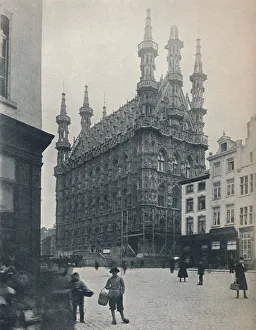 Vlaams Brabant Gallery: The Town Hall, Leuven, Belgium, c1900 (1914-1915). Artist: John Benjamin Stone