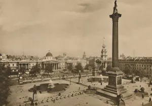 Trafalgar Square. Where The Kings Falcons Were Once Kept Along With The Royal Horses, c1935 Trafalgar Square. Where The Kings Falcons Were Once Kept Along With The Royal Horses, c1935