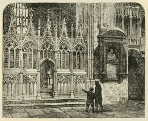 Prints of Transept of the Martyrdom, Canterbury Cathedral, 1890 Canterbury Prints: 1890 Print of Canterbury Cathedral's Martyrdom Transept