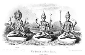 Images Dated 10th June 2009: The Trimurti or Hindu Trinity.Artist: Andrew Thomas