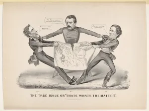 The True Issue or 'Thats Whats the Matter', 1864. Creator: Currier and Ives The True Issue or 'Thats Whats the Matter', 1864. Creator: Currier and Ives