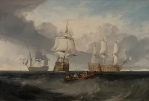 Lord Nelson Prints: JMW Turner's The Victory Returning from Trafalgar Print, 1806