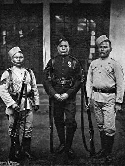 Print Collector12 Gallery: Types of uniform of the 44th Gurkhas, 1896. Artist: Bourne & Shepherd