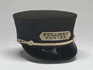 Porter Gallery: Uniform cap worn by Pullman Porter Philip Henry Logan, 1966. Creator: Unknown