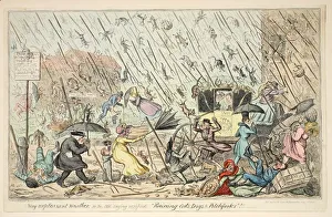 Very Unpleasant Weather or the Old Saying verified Raining Cats, Dogs and Pitchforks, 1835 Very Unpleasant Weather or the Old Saying verified Raining Cats, Dogs and Pitchforks, 1835