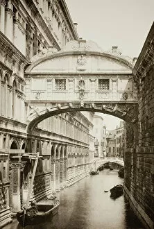 Venice Italy Gallery: Untitled (27), c. 1890. [Bridge of Sighs, Venice]. Creator: Unknown