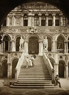 Mars Gallery: Untitled (II 58), c. 1890. [Giants Staircase, Doges Palace, Venice]. Creator: Unknown