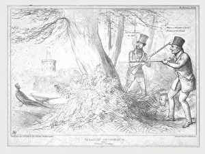Vacation Amusements. (No 1.) Pheasant Shooting!, 1840. Creator: John Doyle Vacation Amusements. (No 1.) Pheasant Shooting!, 1840. Creator: John Doyle