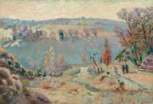 Valley of the Sedelle at Pont Charraud: White Frost, c.1903-1911. Creator: Armand Guillaumin