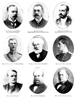 Victorian Era Photographs Prints: Various portraits, 1898. Creators: Gunn & Stuart