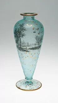 Blown Glass Gallery: Vase, France, c. 1895. Creator: Daum Frères, Nancy