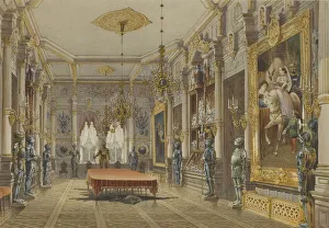 Verkiai Palace. Interior of dining room, 1847-1852 Verkiai Palace. Interior of dining room, 1847-1852