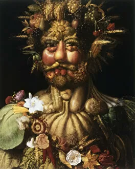 Images Dated 16th September 2005: Vertumnus - Rudolf II, c1590. Artist: Giuseppe Arcimboldi