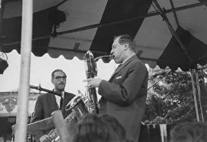 Vic Ash and Harry Klein, Beaulieu Jazz Festival, Hampshire, 1960. Creator: Brian Foskett Vic Ash and Harry Klein, Beaulieu Jazz Festival, Hampshire, 1960. Creator: Brian Foskett