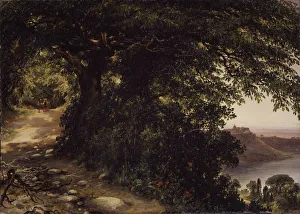 View of Castel Gandolfo near Rome, 1836. Artist: Lebedev, Mikhail Ivanovich (1811-1837) View of Castel Gandolfo near Rome, 1836. Artist: Lebedev, Mikhail Ivanovich (1811-1837)