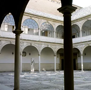 View of the courtyard of the University of Baeza, where Antonio Machado taught between View of the courtyard of the University of Baeza, where Antonio Machado taught between