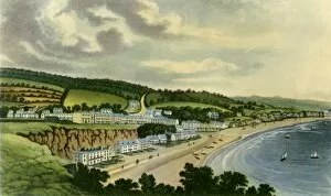 Dawlish Gallery: View of Dawlish from the West Cliff, 1817, (1943). Creator: Joseph Constantine Stadler