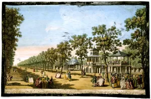 View of the Grand Walk etc in Vauxhall Gardens taken from the Entrance, London, c1760 View of the Grand Walk etc in Vauxhall Gardens taken from the Entrance, London, c1760