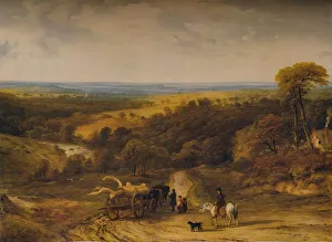 View near Crediton, Devon, 1843. Artist: Frederick Richard Lee View near Crediton, Devon, 1843. Artist: Frederick Richard Lee