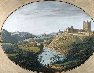 View of Richmond, Yorkshire, England, 1788. Creator: George Cuit View of Richmond, Yorkshire, England, 1788. Creator: George Cuit