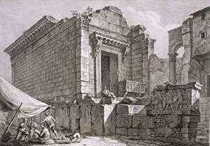 View of the Temple of Aesculapius, pub. 1764. Creator: Robert Adam (1728-92) View of the Temple of Aesculapius, pub. 1764. Creator: Robert Adam (1728-92)