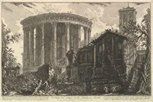 View of the Temple of the Temple of the Sibyl at Tivoli, from Vedute di Roma (Roman Vi View of the Temple of the Temple of the Sibyl at Tivoli, from Vedute di Roma (Roman Vi