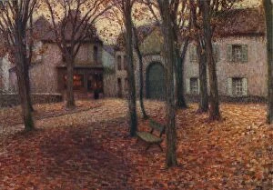 Park Bench Collection: The Village in Autumn, c1915. Artist: Henri Eugene Le Sidaner