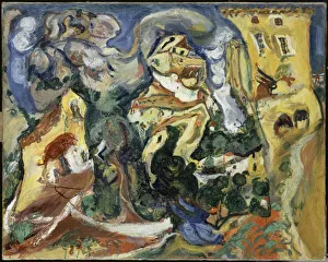 The Village, ca 1923. Artist: Soutine, Chaim (1893-1943) The Village, ca 1923. Artist: Soutine, Chaim (1893-1943)
