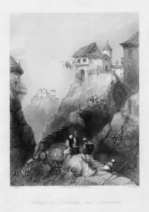 A village in Roumelia, near Adrianople'. Artist: JC Bentley A village in Roumelia, near Adrianople'. Artist: JC Bentley