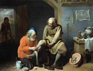 The Village Surgeon. Artist: Ryckaert (Rijckaert), David (1612-1661) The Village Surgeon. Artist: Ryckaert (Rijckaert), David (1612-1661)