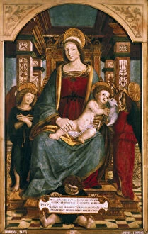 Images Dated 12th September 2005: The Virgin and Child with Angels, 1512. Artist: Francesco dei Tatti