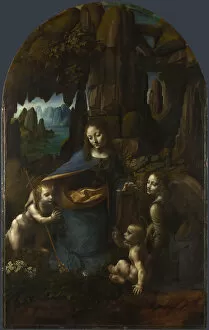 John The Baptist Gallery: The Virgin of the Rocks, Between 1492 and 1508. Artist: Leonardo da Vinci (1452-1519)