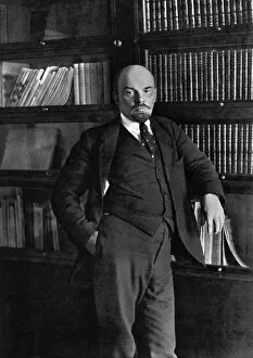 Politicians Collection: Vladimir Ilich Lenin, Russian Bolshevik leader, in the Kremlin, Moscow, Russia, October 1918