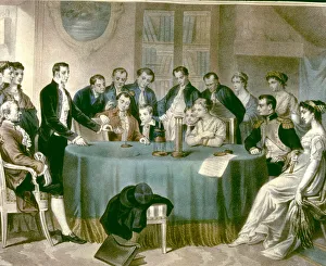 Volta presents his experiments to the First Consul Napoleon I Alessandro Volta Earl of Volta Volta presents his experiments to the First Consul Napoleon I Alessandro Volta Earl of Volta